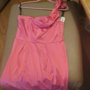 NWT Bisou Bisou Satin Dress with bow